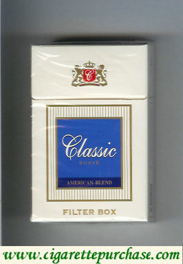 Classic Suave American Blend cigarettes filter box